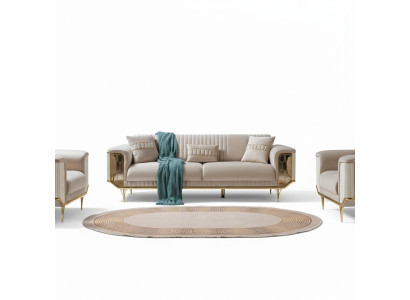 Stoffen designer meubels Driezitsbank 3-zitsbank Luxe textiel