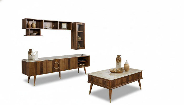 Ontwerp woonwand wandmeubel kast rek dressoir tv laag meubel tv rtv