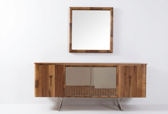 Sideboards Houten Kast Meubels Ladenkast Bruin Nieuw Dressoir met Spiegel Commode