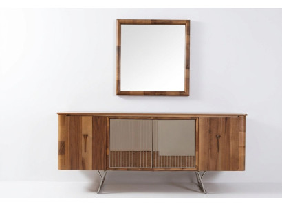 Sideboards Houten Kast Meubels Ladenkast Bruin Nieuw Dressoir met Spiegel Commode