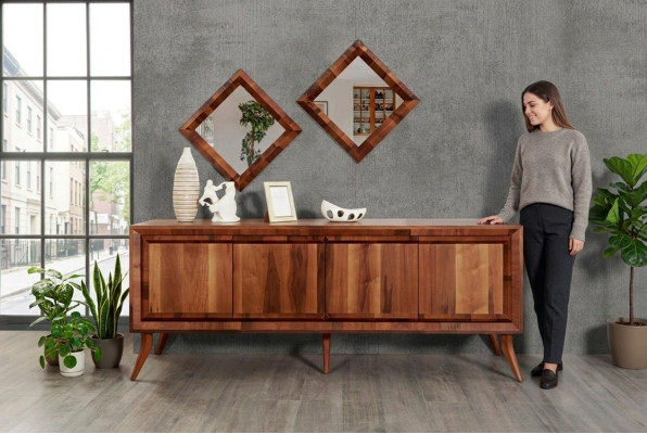 Sideboard Ladenkast Dressoir Sideboards Kast Lades Bruin Luxe xxl 200cm Nieuw
