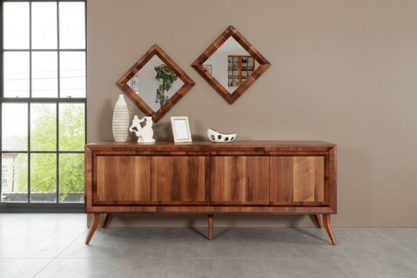 Sideboard Ladenkast Dressoir Sideboards Kast Lades Bruin Luxe xxl 200cm Nieuw