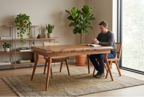 Houten tafel Nieuwe tafels Meubels Eettafel Moderne stijl 160x100cm Eettafels Tafel Hout