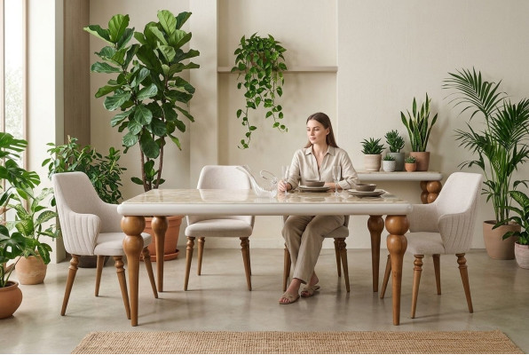 Eetkamer set Tafel 4x Stoelen Stoelgroep Set 5-delig Eettafel set Tafel