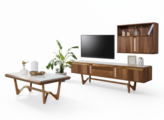Sideboard tv Laag tv-meubel rtv Kast Tafel Woonkamer Hout Modern Woonkamermeubels