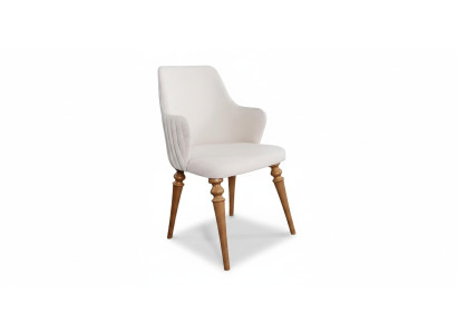 Stoel Stoelen Luxe Ontwerp Fauteuil Hout Bekleding Nieuw Modern Eetkamer Meubels Hout
