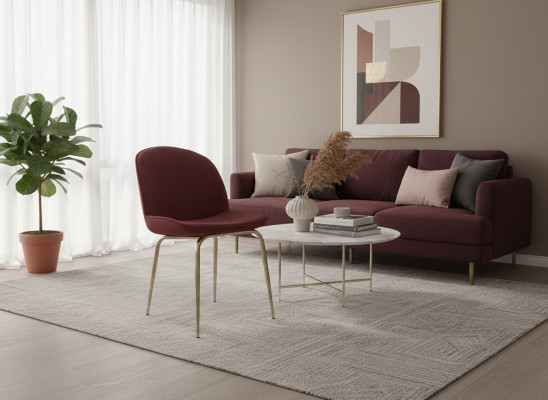 Eetkamer Armstoel Rood Goud Metaal Eetkamer Meubels Stoelen Woonkamer Stoel Nieuw