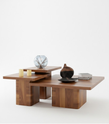 Houten tafel salontafel set 3-delig. Tafelsets Woonkamer Bank Houten Tafels Meubels
