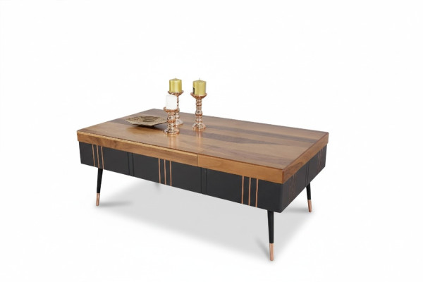 Koffietafel Salontafel Tafel Woonkamer Tafels Bijzettafel Hout Bank 120x68cm