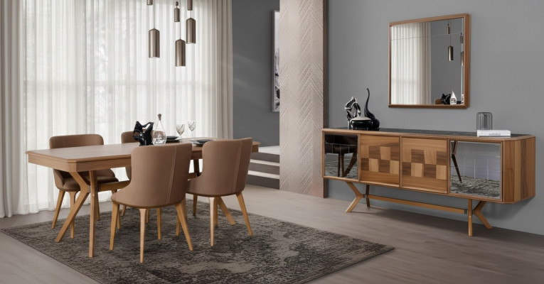 Eetkamer set Tafel 6x Armstoel Stoelen Luxe Eetgroep Set Nieuw Compleet