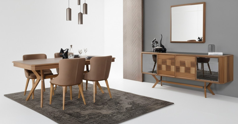 Eetkamer set Tafel 6x Armstoel Stoelen Luxe Eetgroep Set Nieuw Compleet
