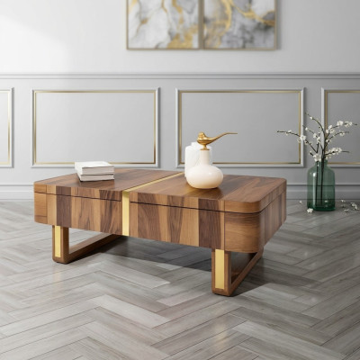 Woonkamer houten tafels bijzettafel luxe stijl tafel salontafel bijzettafel