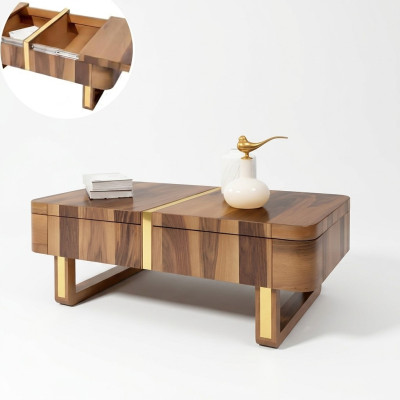 Woonkamer houten tafels bijzettafel luxe stijl tafel salontafel bijzettafel