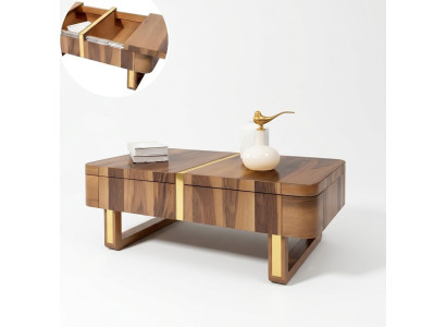 Woonkamer houten tafels bijzettafel luxe stijl tafel salontafel bijzettafel