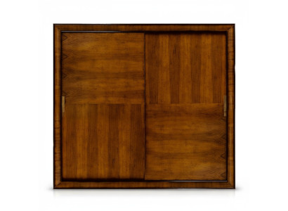 Kledingkast Bruin Hout Meubels Kast Ontwerp Luxe Zweefdeurkasten Nieuw