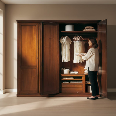 Boerenkast Italiaanse meubels Massief hout Kasten Slaapkamer Landhuis