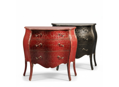 Italiaans meubilair Rode ladekast met laden dressoir commodes hout Nieuw