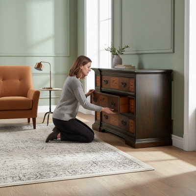 Kast Dressoir Meubels Kast Sideboard Klassieke nieuwe Ladenkast Hout