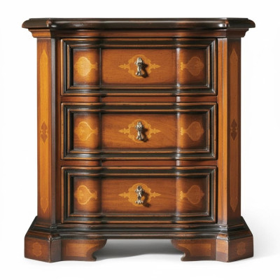 Klassieke nachtkastje bijzettafel bruin design nachtkastje nachtconsole meubels