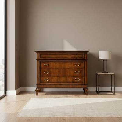 Klassieke houten dressoirkast hoge kast Nieuwe ladekast slaapkamer lades