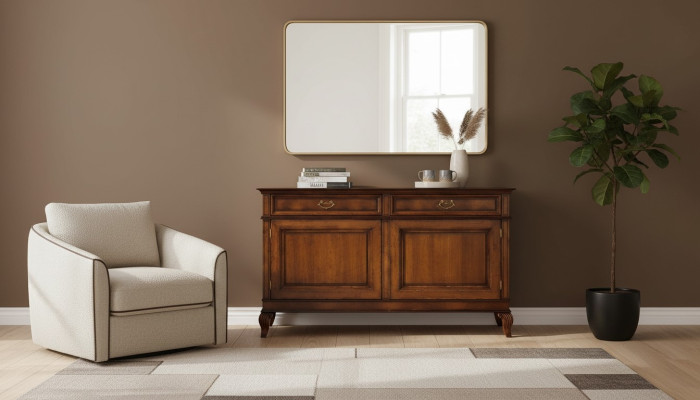 Dressoir meubel kast commode massief hout dressoir landhuis commodes console nieuw