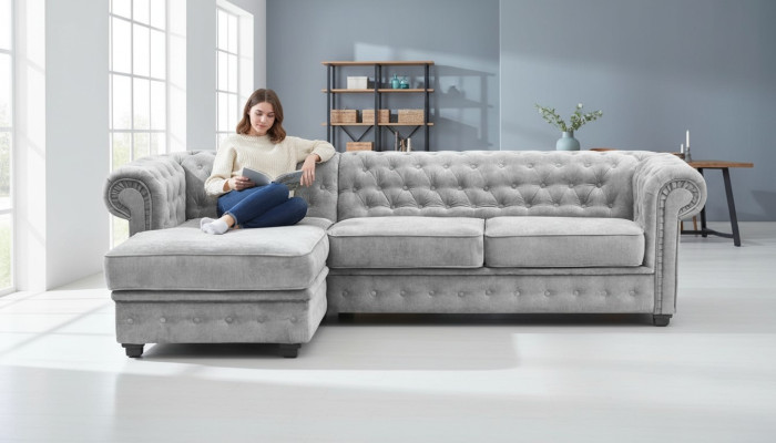 Chesterfield hoekbank hoekbank bank bank meubels banken banken hoekbank
