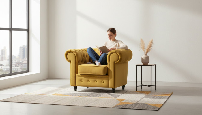 Ontwerp textiel zitstof art-deco fauteuil eenzitter luxe 1-zits bekleding
