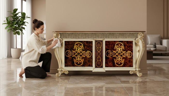 Sideboard Massiv Schrank Regal Holz Anrichte Schränke Luxus Möbel aus Italien  Sideboard Massief Kast Plank Hout Dressoir Kasten Luxe Meubels uit Italië