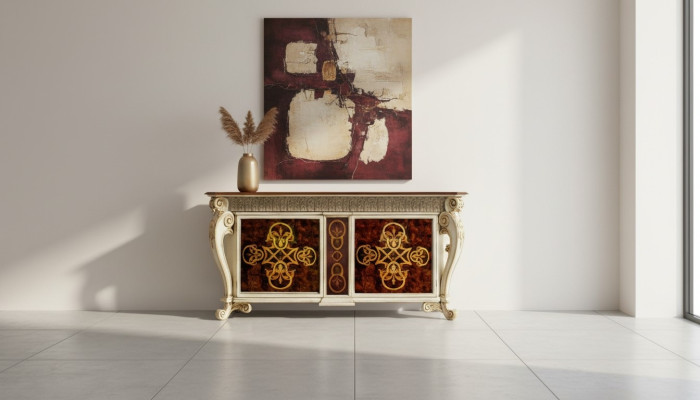Sideboard Massiv Schrank Regal Holz Anrichte Schränke Luxus Möbel aus Italien  Sideboard Massief Kast Plank Hout Dressoir Kasten Luxe Meubels uit Italië