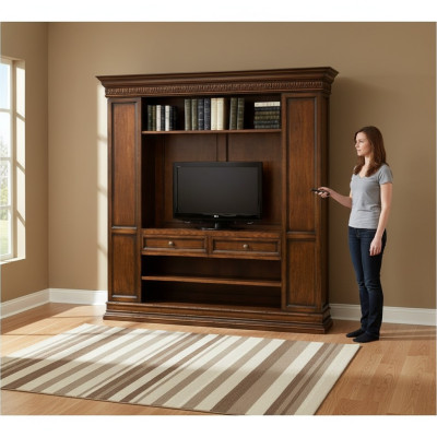 TV-kast Tv-commode Lowboard Hout Art Deco dressoir Stand woonkamer rtv
