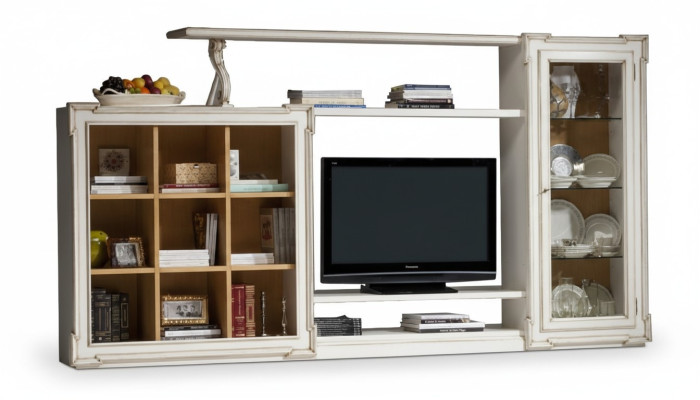 Antieke stijl tv-woonwand tv-standaard dressoir woonkamermeubels rtv glazen kast meubels
