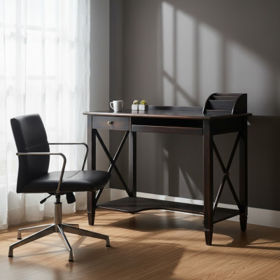Schrijftafel Hout Kantoor Schrijftafels Meubels Tafel Kantoor Computer Landhuis Echt hout