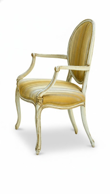 Stoel Stoelen Luxe Design Fauteuil Hout Bekleding Art deco Eetkamermeubels Hout