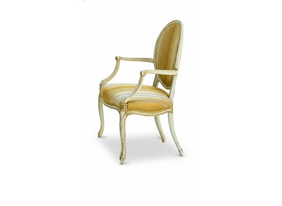 Stoel Stoelen Luxe Design Fauteuil Hout Bekleding Art deco Eetkamermeubels Hout