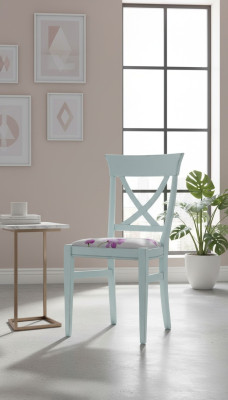 Landhuisstoel Stoel 1x Eetkamer Fauteuil Lounge Zit Houten Stoel Keukenstoelen