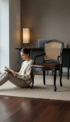 Klassieke stoelen Designer eetkamerstoel Luxe houten leunstoel Houten stoel Stoel
