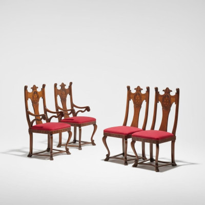 Ontwerper houten eetkamerstoel Luxe houten leunstoel Klassieke stoelen Stoel
