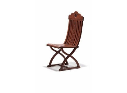 Eetkamer Echt houten lounge zitkussenstoel Nieuwe landelijke fauteuil Stoel 1x