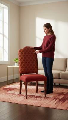 Stoelontwerper Houten eetkamerstoel Luxe hout Nieuwe meubels Art Deco stoelen