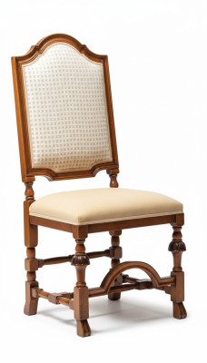 Stoel 1-zits fauteuil hout luxe klasse meubelontwerp armstoel hout eetkamer nieuw
