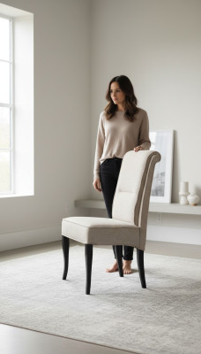 Klassieke designstoel 1-zits armstoel Houten stoelen Italiaanse meubels Armleuning