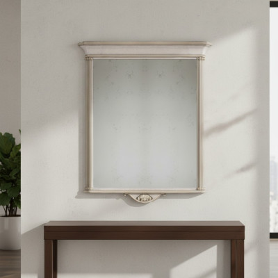 Klassieke spiegel lijst Beige wandspiegel Italiaanse stijl meubels