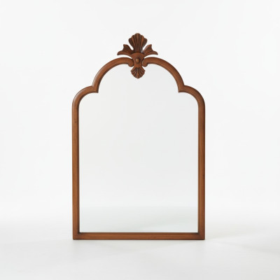 Houten muur spiegel Handgemaakt Italiaans vakmanschap Frame wandspiegel.