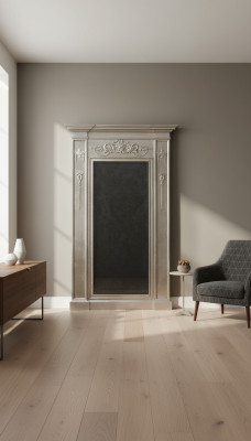 Spiegel Zilveren Barok xxl Grote Wandspiegel Hout 132x14x220cm Frame