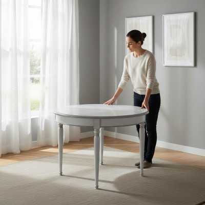 Ronde eettafel Eetkamer Tafels Meubels Inrichting Houten tafel Wit Italië
