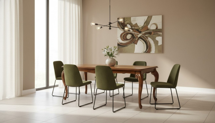 Luxe tafel Roestvrijstalen tafels Eettafels Eettafel Italiaans ontwerp Bruin