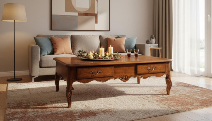 Bank tafel koffie tafels woonkamer bijzet luxe salontafel design bruin nieuw