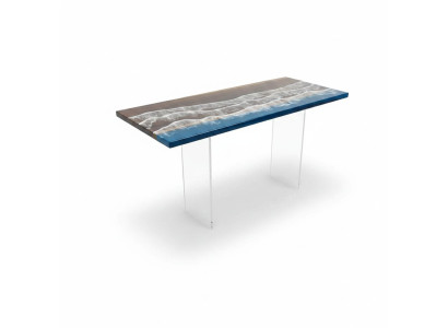 Moderne eettafel epoxy meubels designer tafel epoxyhars tafels 121x51cm