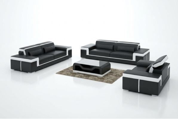 Sofaset 3+2 zits lederen bank bank fauteuil set Sofaset G8020D