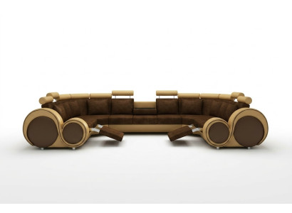 Stof Textiel Bank Textielbank met USB Hoekbank Bank Woonlandschap XXL Relax Nieuw